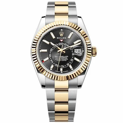 Rolex Sky-Dweller Stainless Steel - Yellow Gold / Black / Oyster 336933-0003 (M336933-0003)